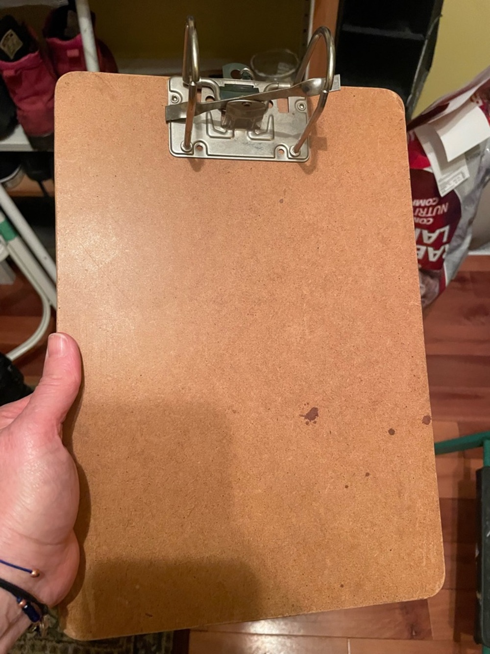 Clipboard with Metal Clip - Brown